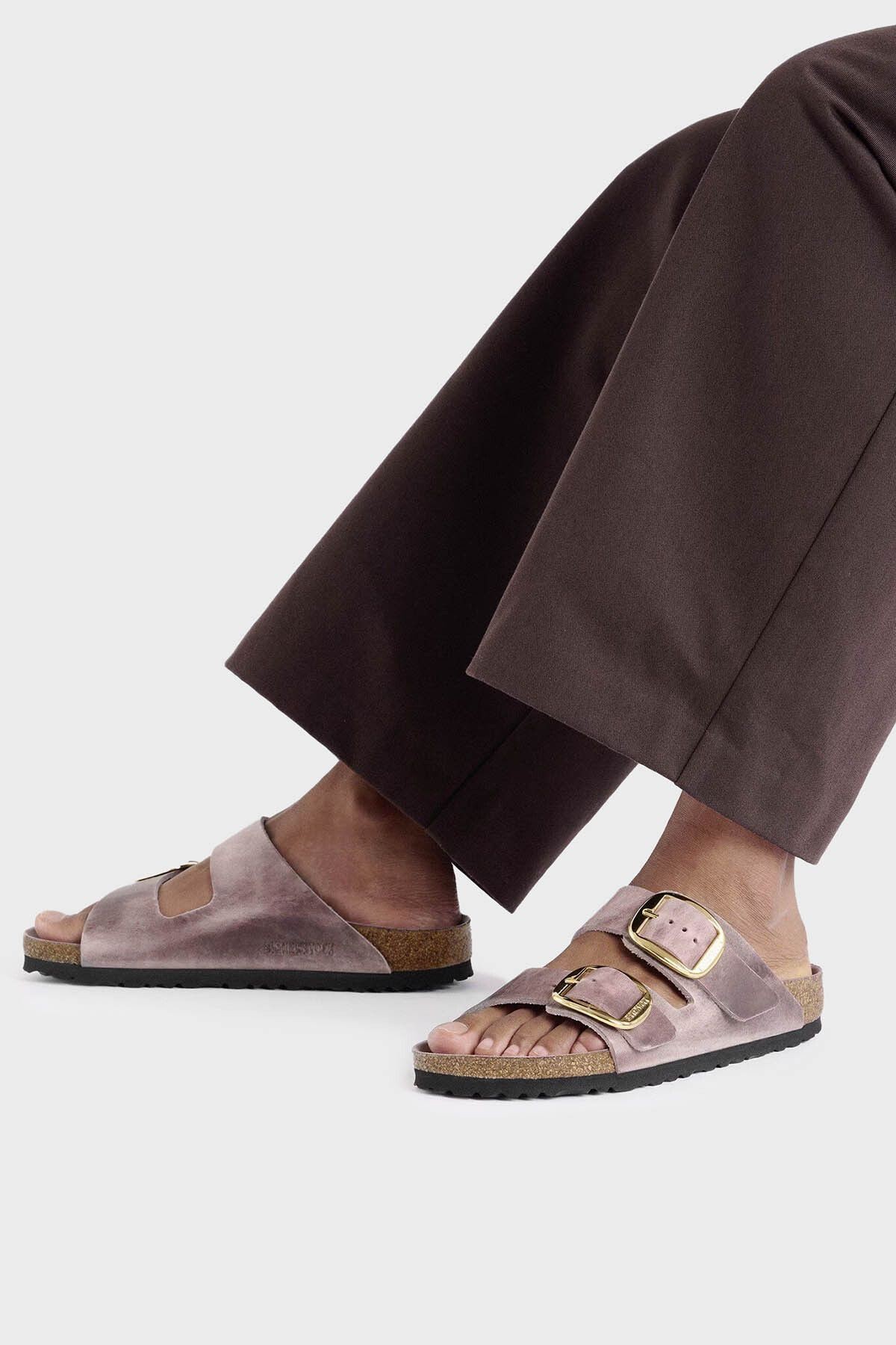 Birkenstock Arizona Big Buckle Leoli Hakiki Deri Ayarlanabilir Tokalı Terlik TERLİK 1029267
