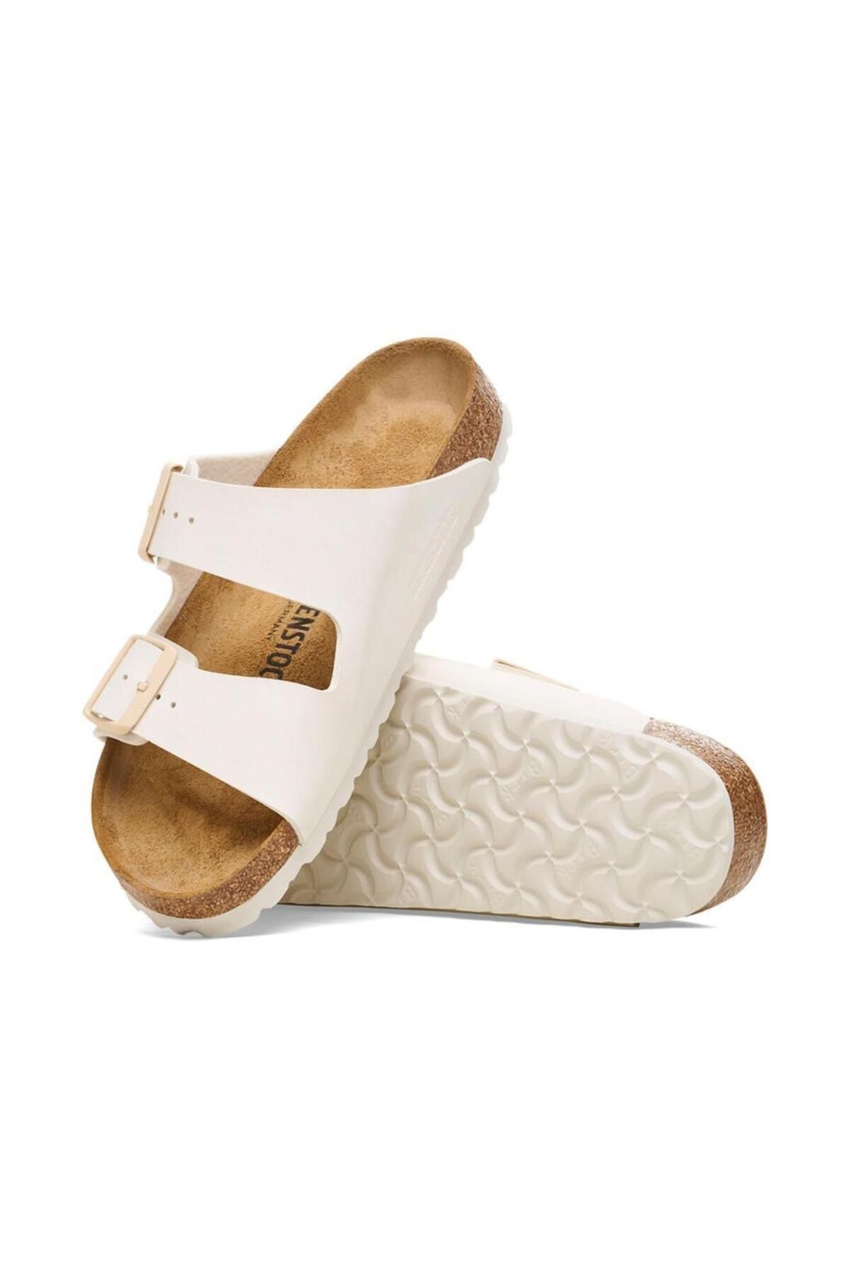 1027339 Arizona Bf Saffiano Eggshell Kadın Terlik