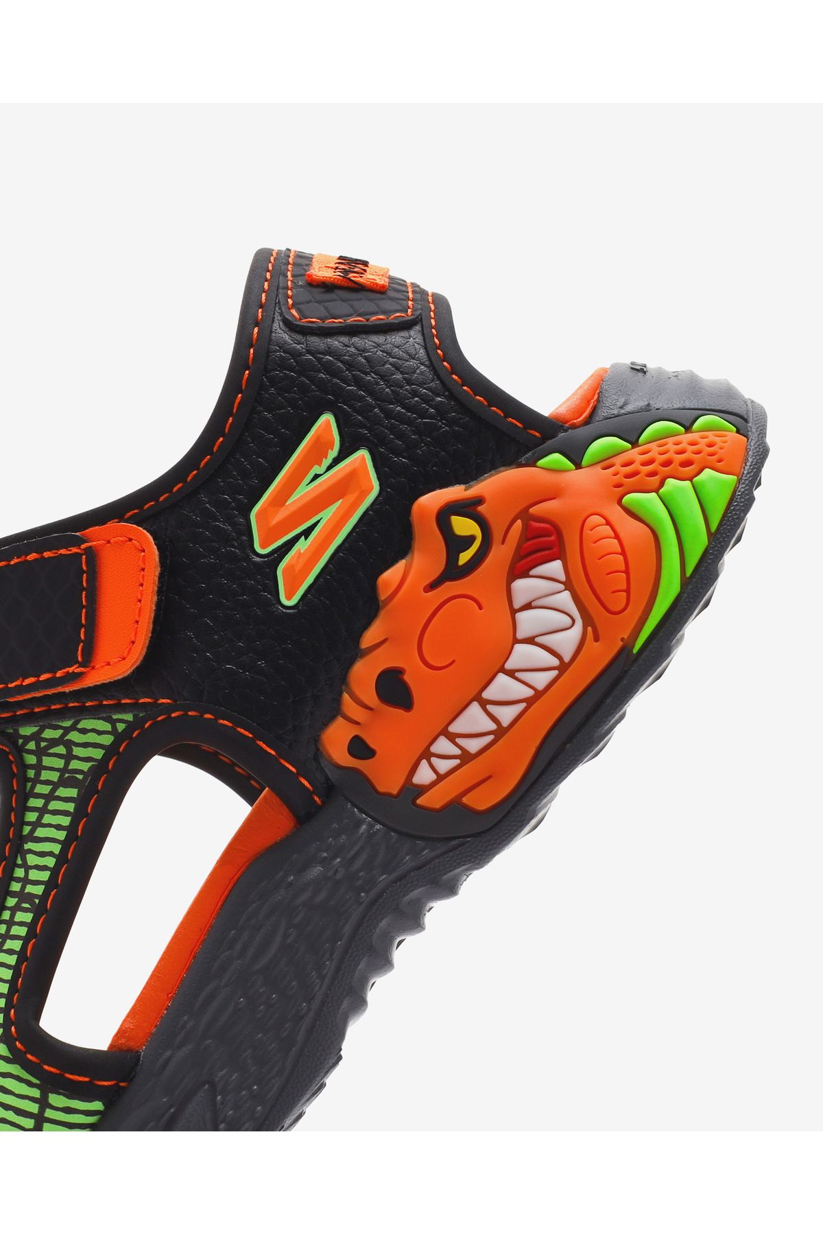 S-lights: Creature-splash Büyük Erkek Çocuk Siyah Işıklı Sandalet 400614l Bkor