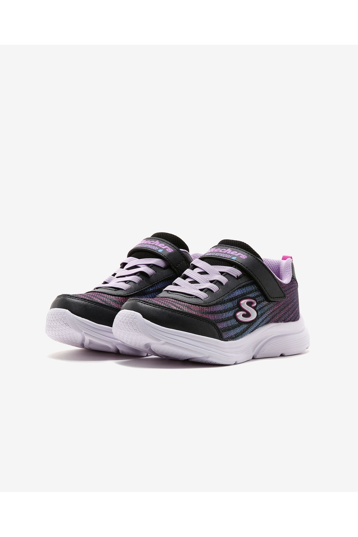 Wavy Lites - Hydro Crush Büyük Kız Çocuk Siyah Spor Ayakkabı 303393l Bkmt