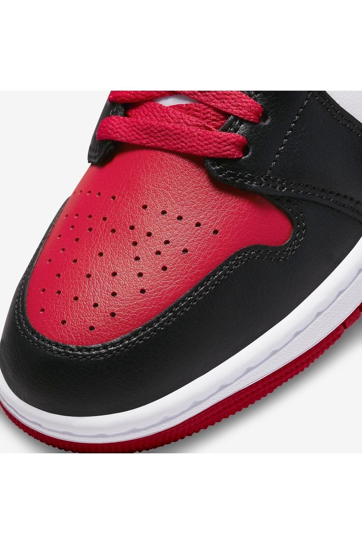 Air Jordan 1 Mid Alternate Bred Toe Sneaker Bq6472-079