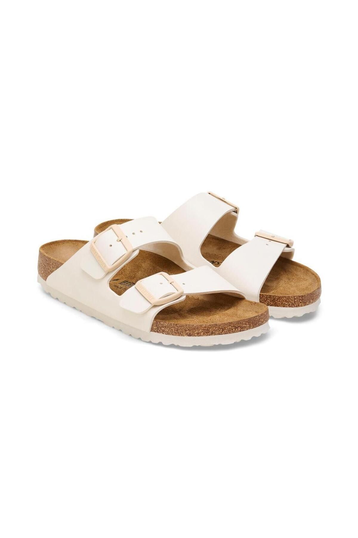 1027339 Arizona Bf Saffiano Eggshell Kadın Terlik
