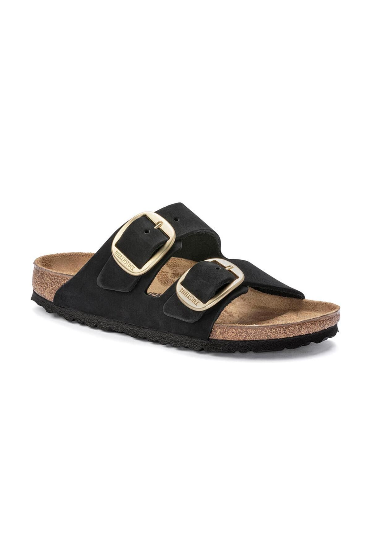 Unisex Marka Logolu Şık Görünümlü Rahat Tabanlı Günlük Kullanıma Uygun Black Gold Terlik 1023290-203