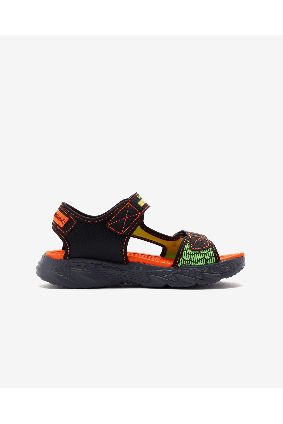 S-lights: Creature-splash Büyük Erkek Çocuk Siyah Işıklı Sandalet 400614l Bkor
