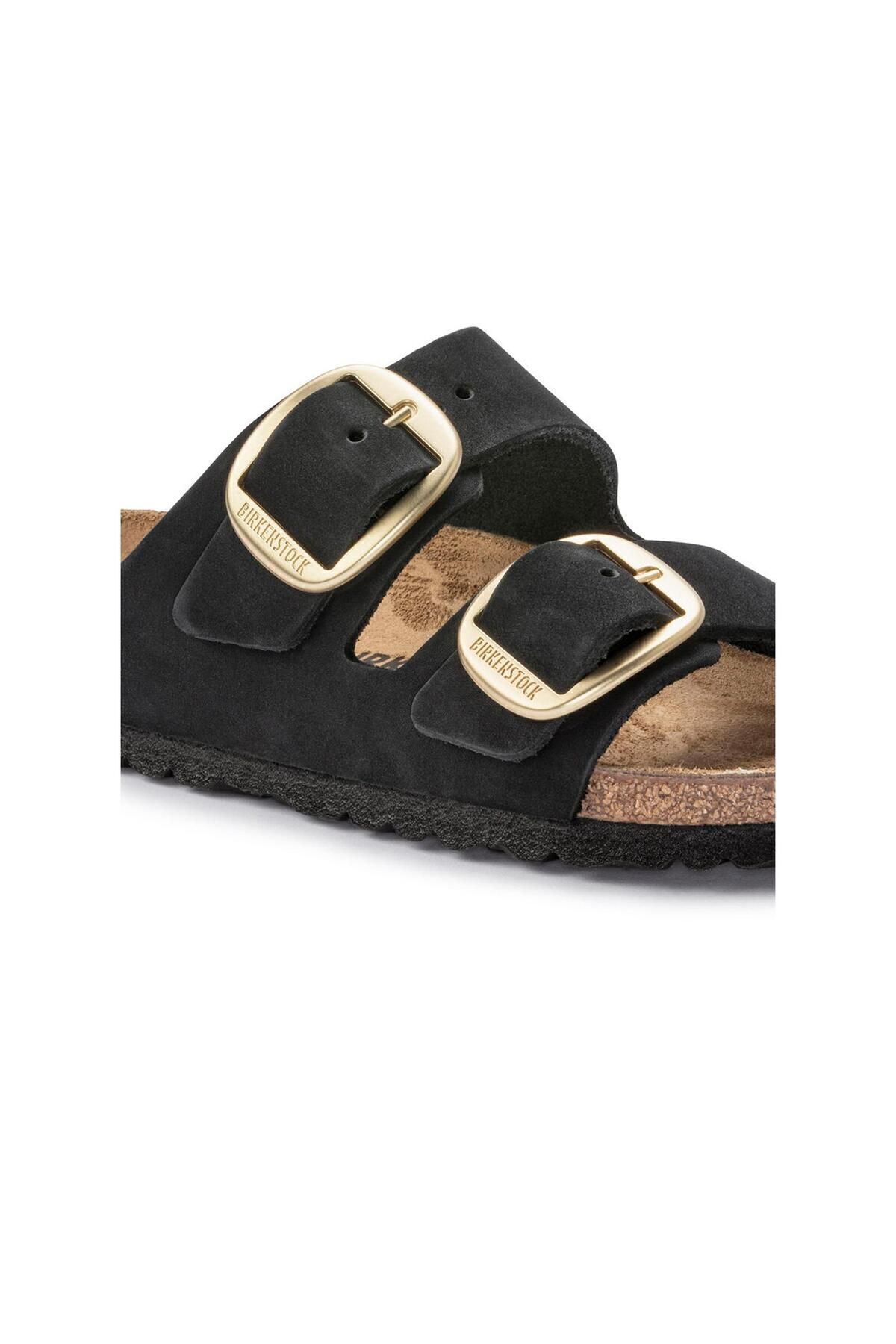 Unisex Marka Logolu Şık Görünümlü Rahat Tabanlı Günlük Kullanıma Uygun Black Gold Terlik 1023290-203