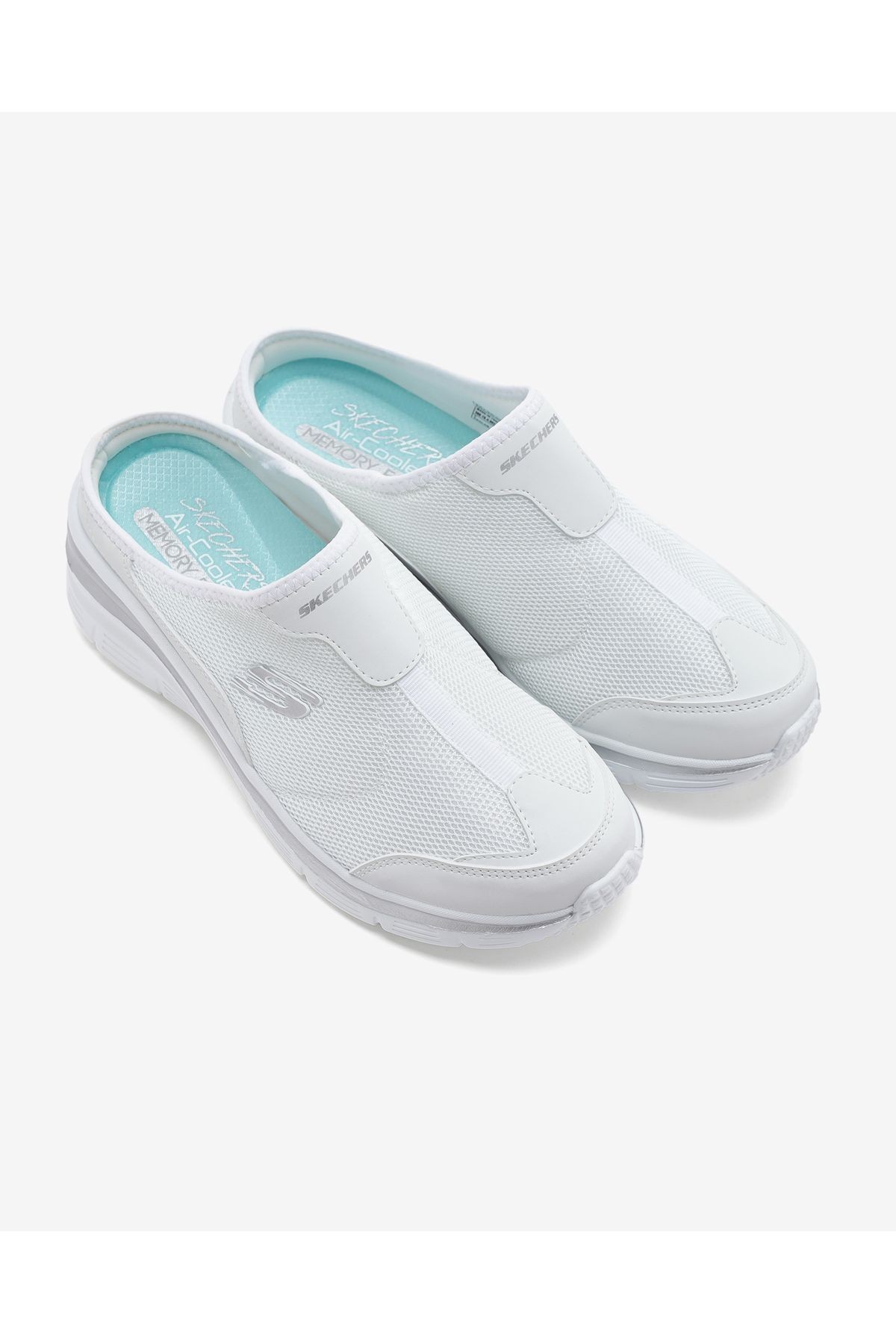 Fashion Fit Kadın Beyaz Arkası Açık Spor Ayakkabı 12714Tk Wht
