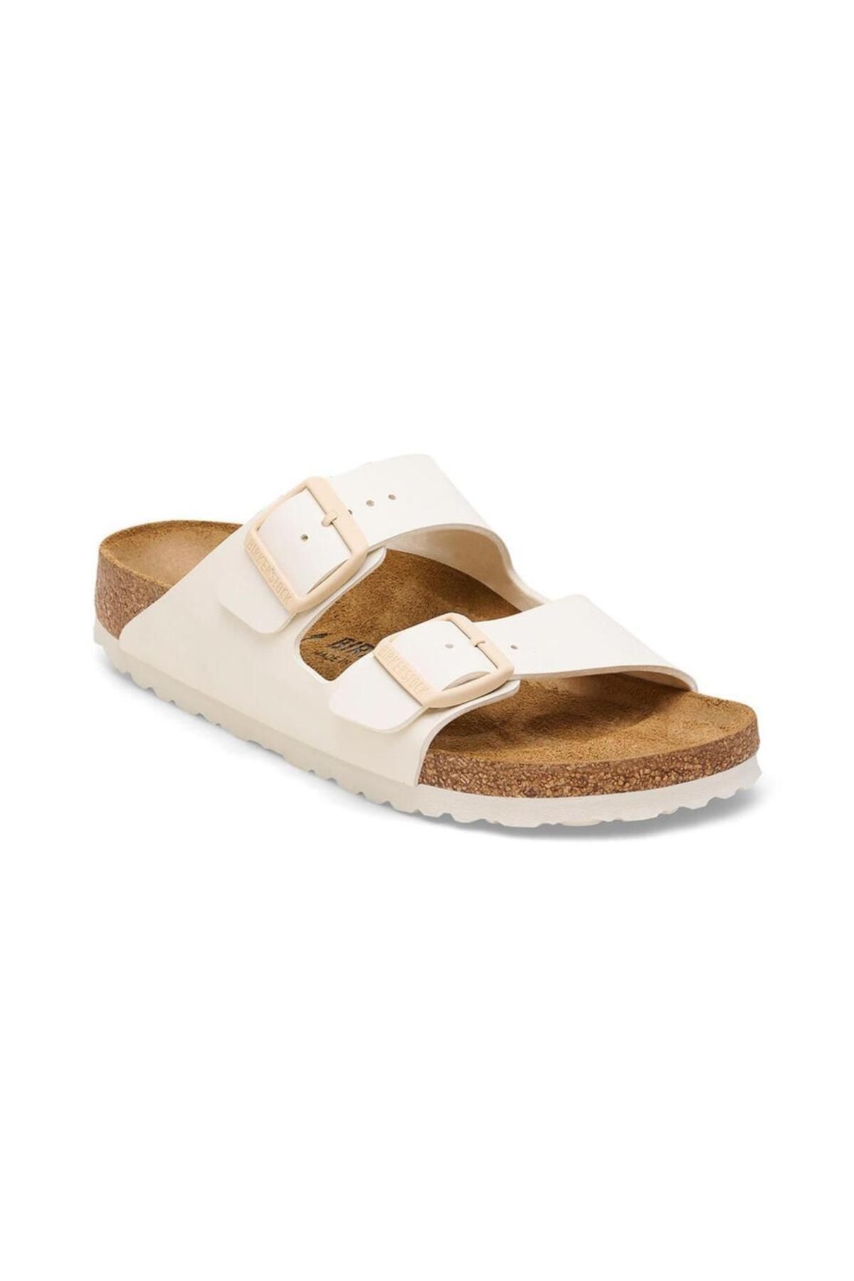 1027339 Arizona Bf Saffiano Eggshell Kadın Terlik