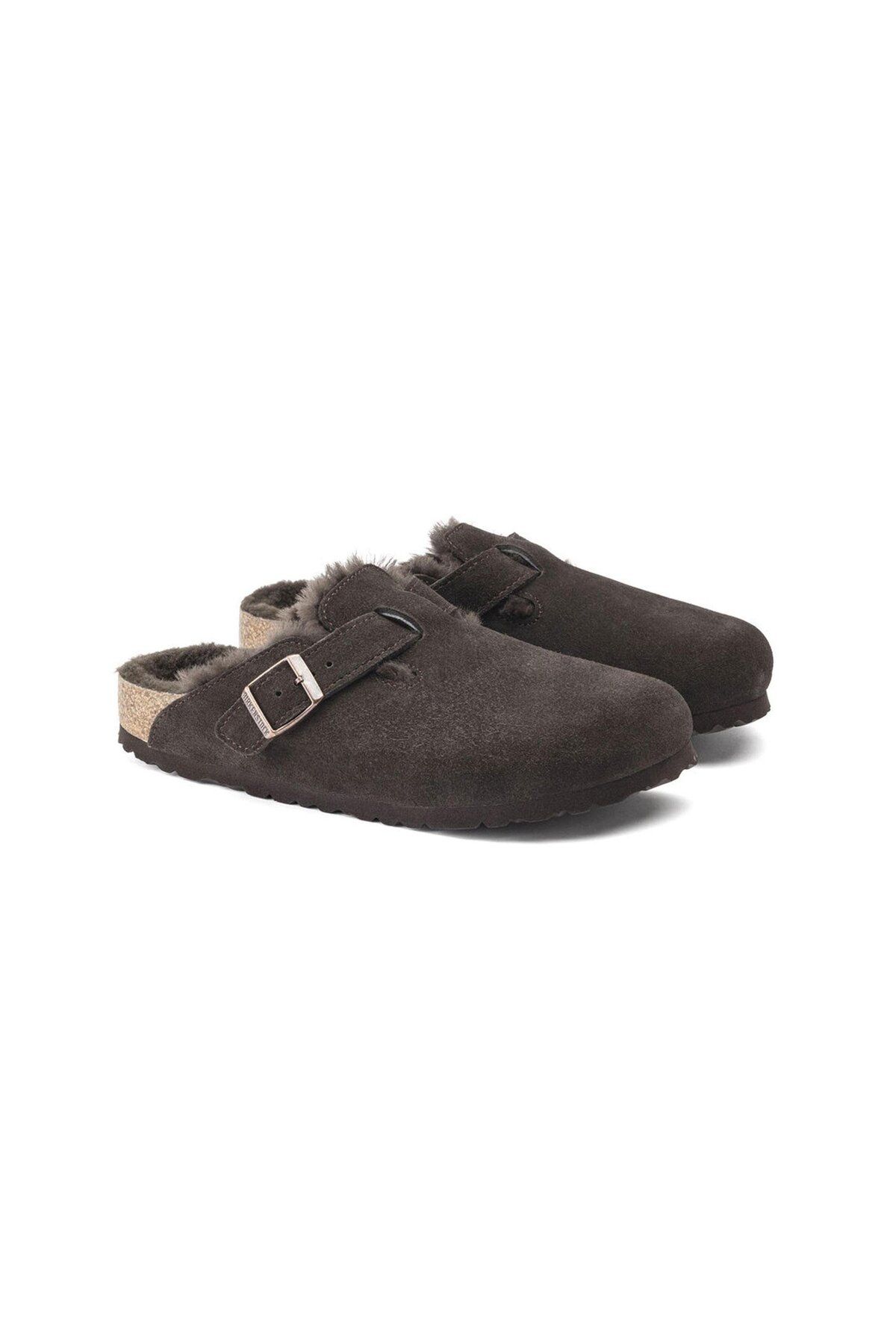 Boston Suede Shearling Kadın Terlik