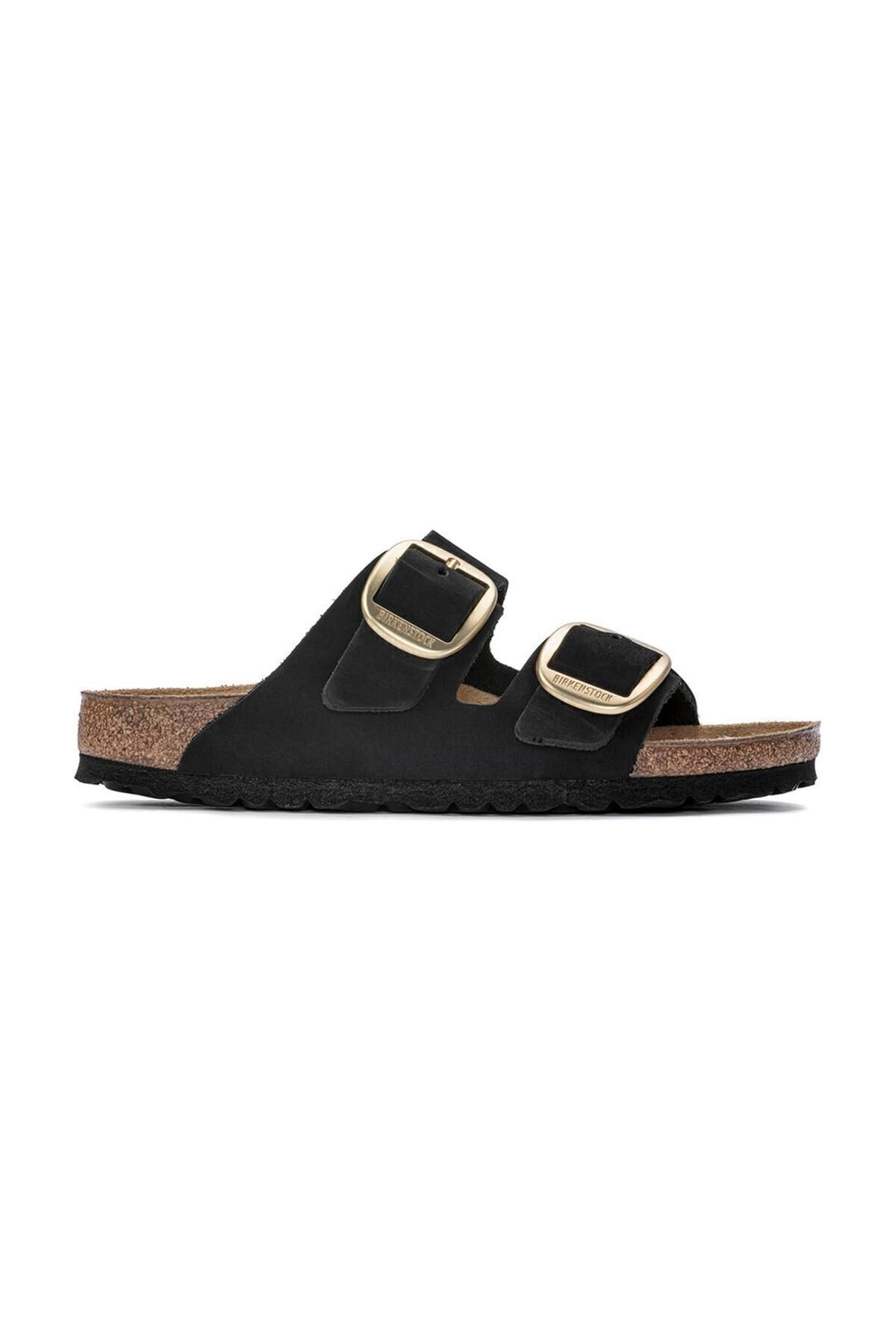 Unisex Marka Logolu Şık Görünümlü Rahat Tabanlı Günlük Kullanıma Uygun Black Gold Terlik 1023290-203