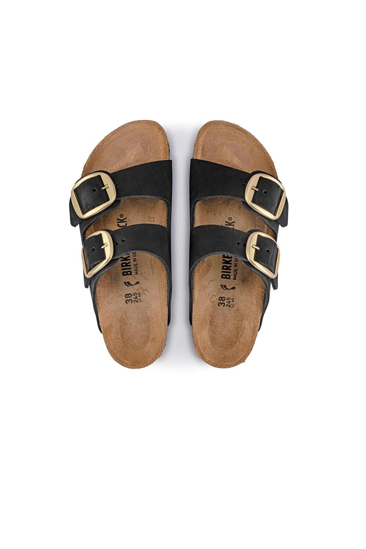 Unisex Marka Logolu Şık Görünümlü Rahat Tabanlı Günlük Kullanıma Uygun Black Gold Terlik 1023290-203