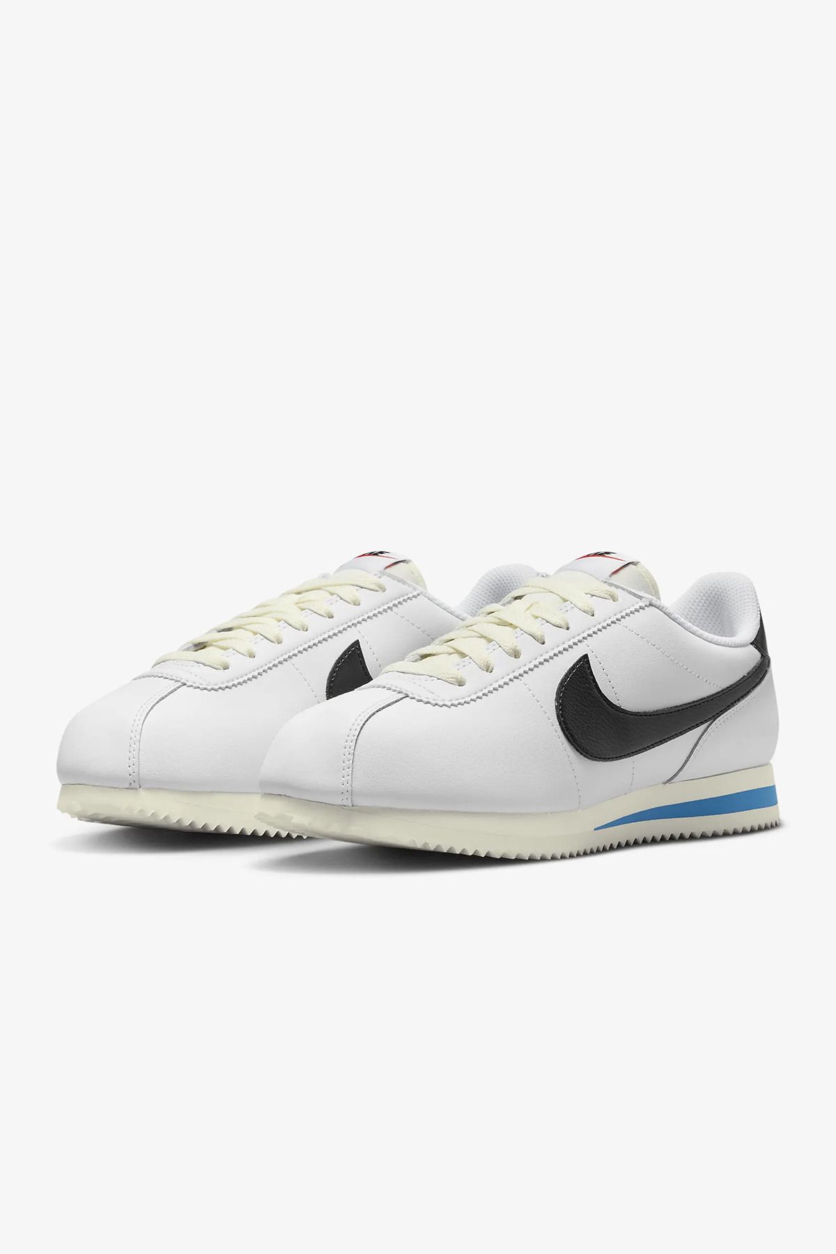 W Cortez Whıte/ Black-lt Photo Blue-saıl Dn1791 100 (Dar Kalıp 1 Beden Büyük Almanızı Öneriyoruz)