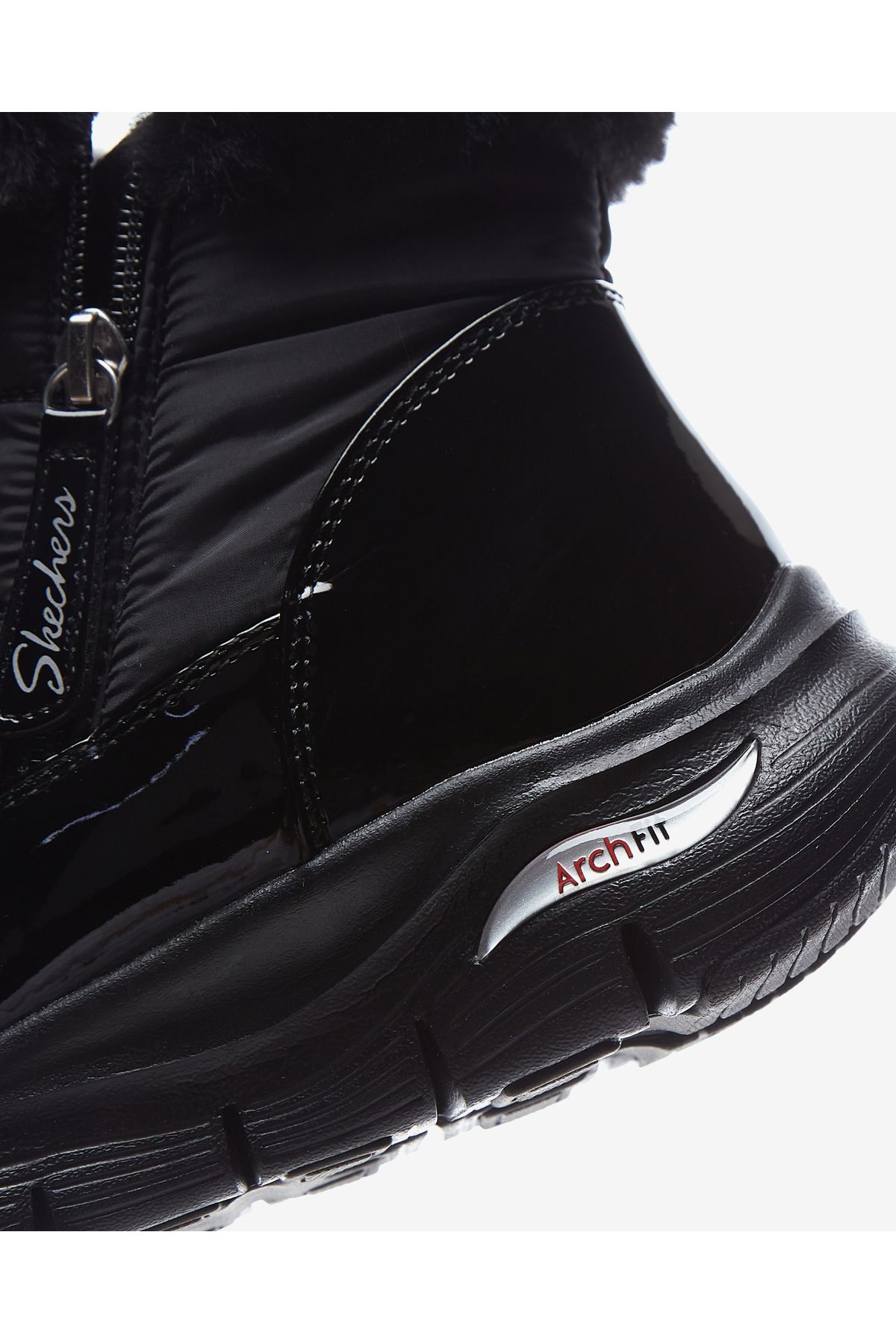 Arch Fit Smooth - Cool Puff Kadın Siyah Kar Botu 167252 Bbk