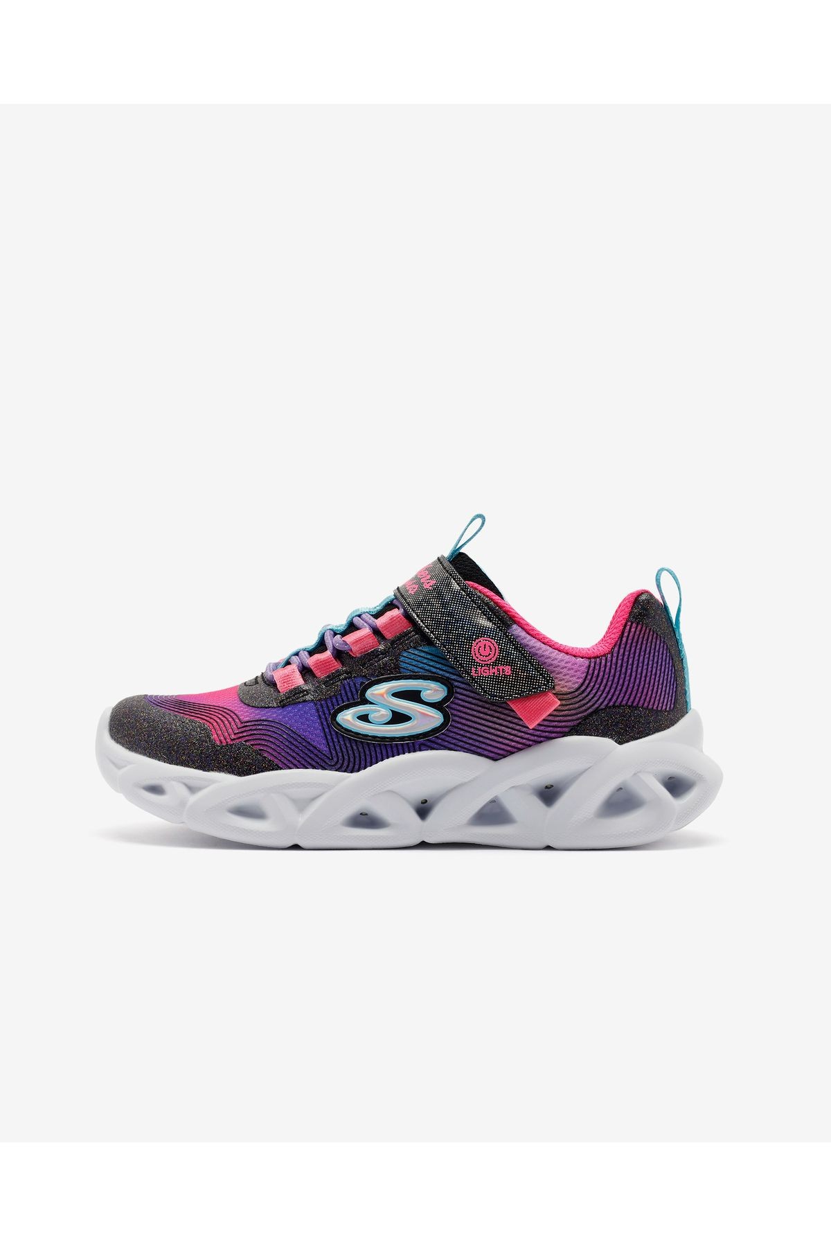 Twisty Brights 2.0 Büyük Kız Çocuk Siyah Işıklı Spor Ayakkabı 302339l Bkmt