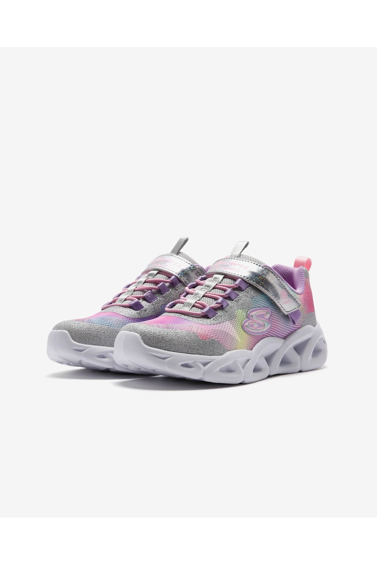Twisty Brights 2.0 Büyük Kız Çocuk Gri Işıklı Spor Ayakkabı 302339L Smlt
