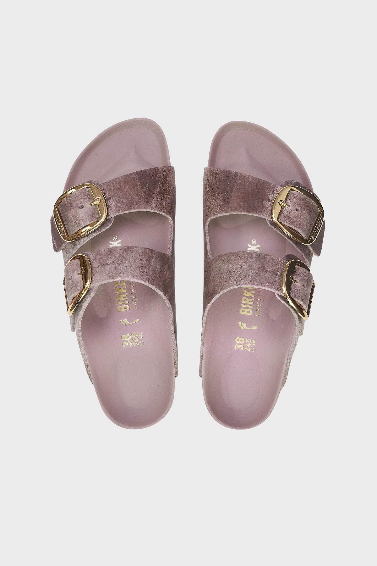 Birkenstock Arizona Big Buckle Leoli Hakiki Deri Ayarlanabilir Tokalı Terlik TERLİK 1029267