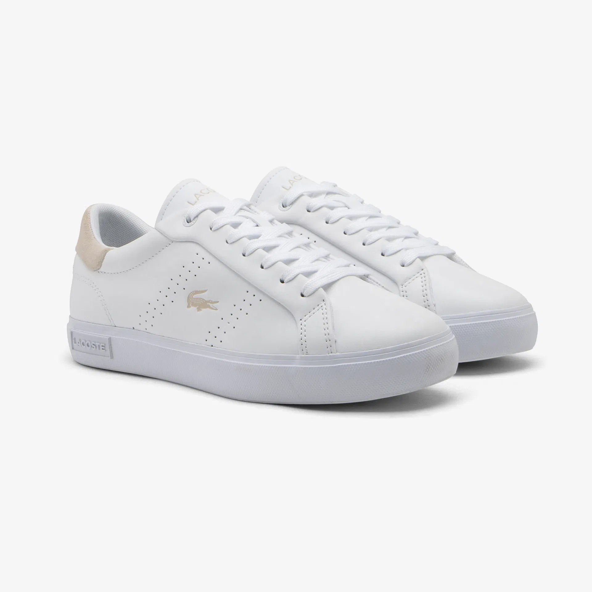 Lacoste Powercourt 2.0 Kadın Beyaz Sneaker