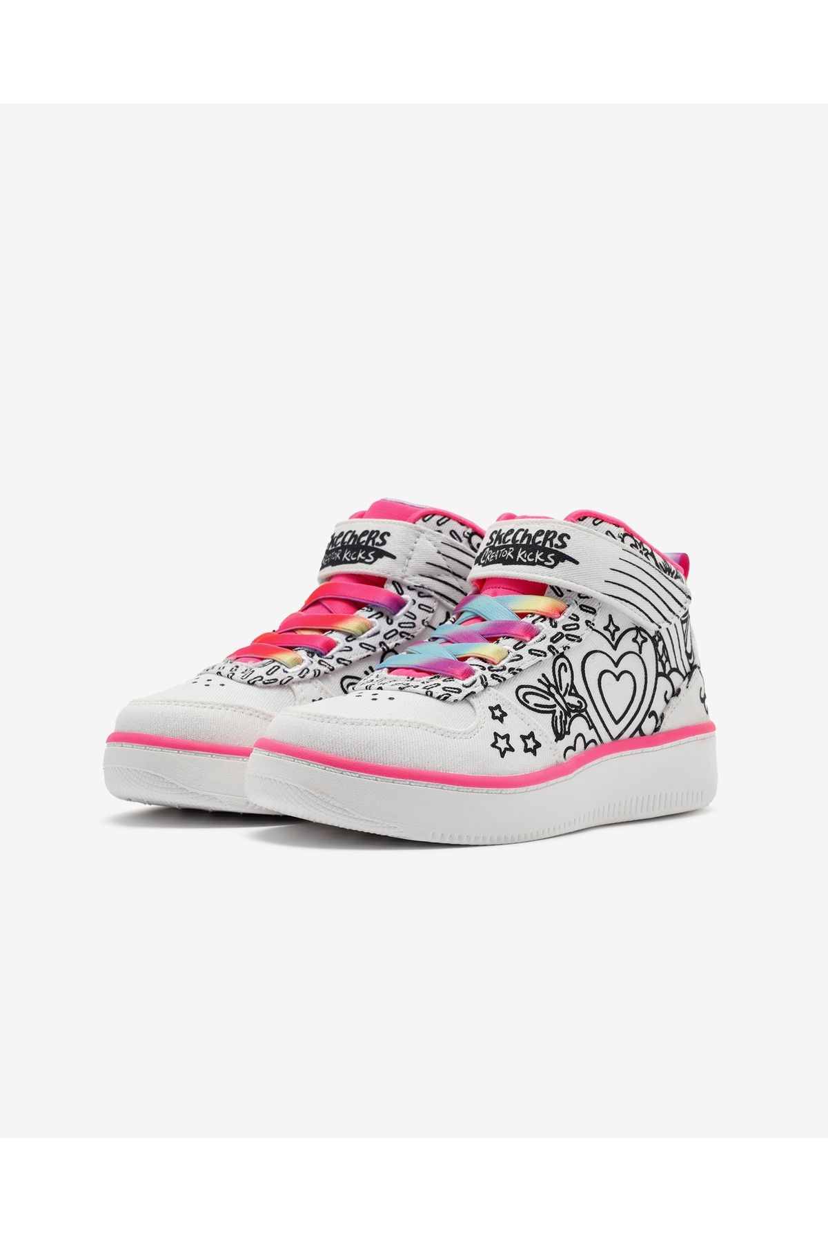 Sport Court 92 - Color Me Kicks Büyük Kız Çocuk Beyaz Sneakers 302213l Wmlt