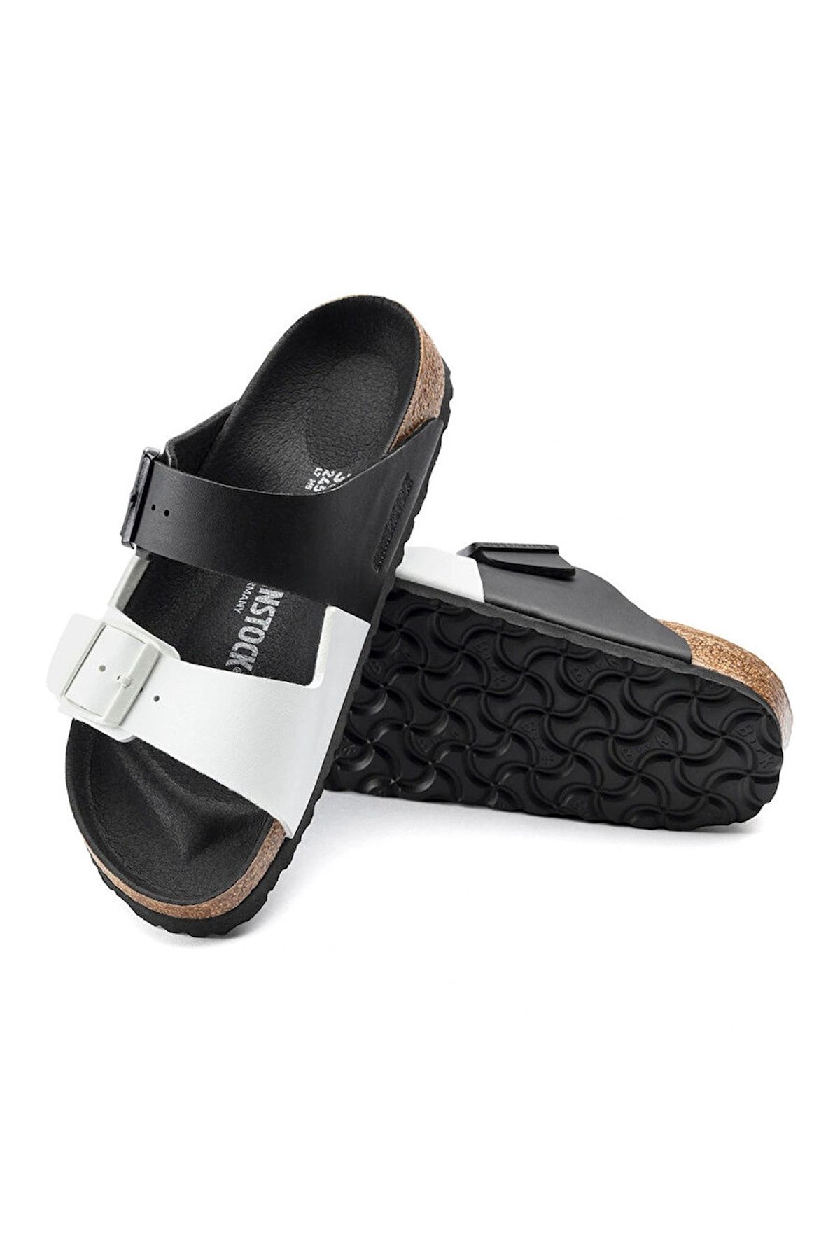 Kadın Terlik 1019703 Birkenstock ARIZONA SPLIT BF BLACK WHITE