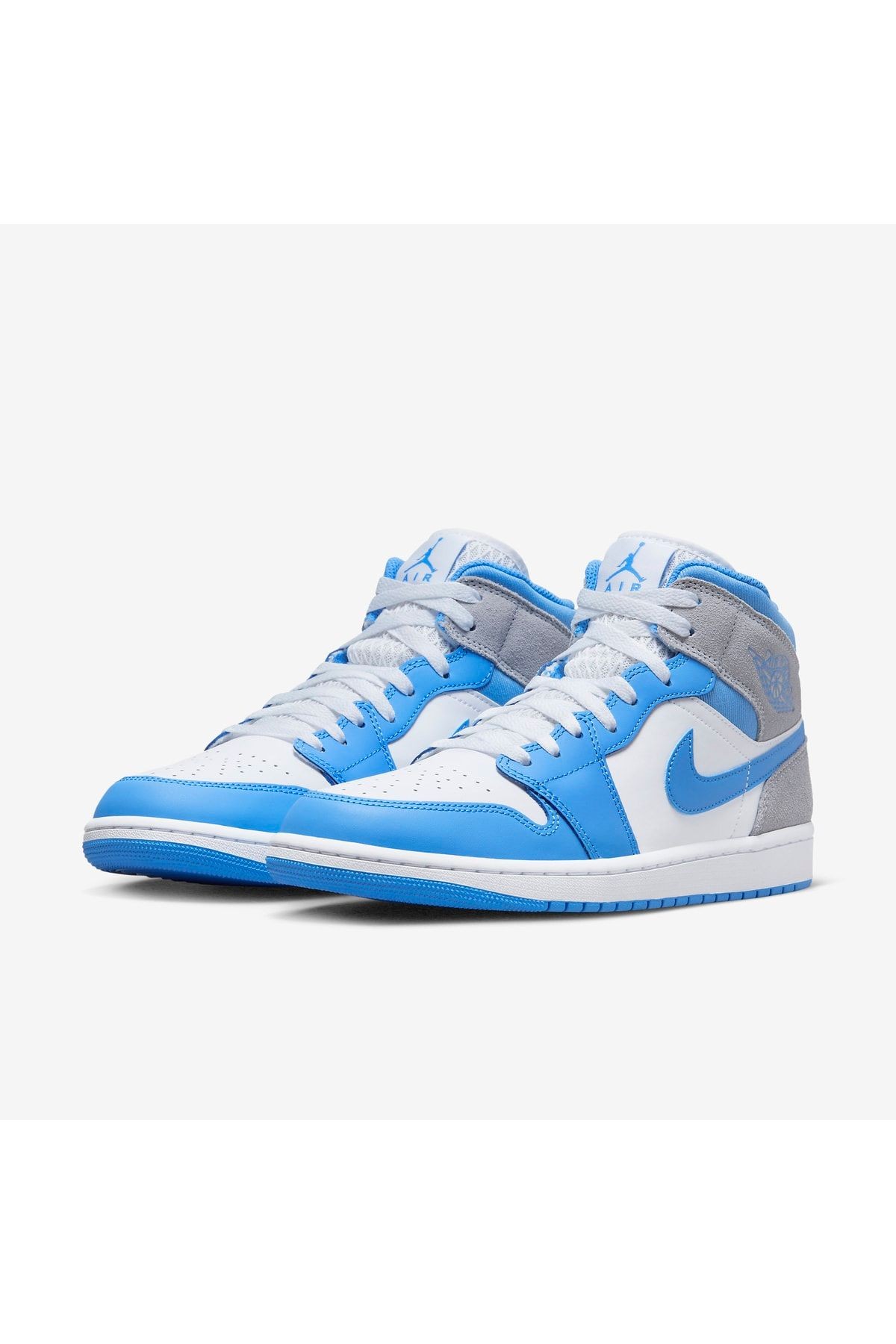 Air Jordan 1 Mid University Blue Grey Erkek Spor Ayakkabı
