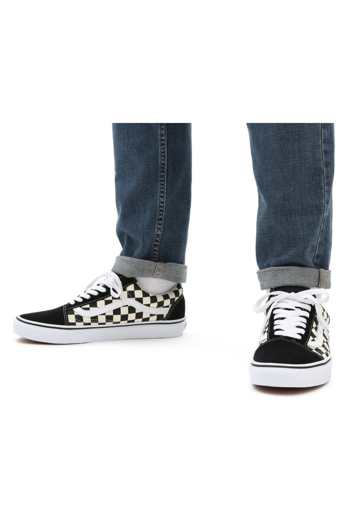 Old Skool Unisex Günlük Ayakkabı Sneaker Damalı Siyah