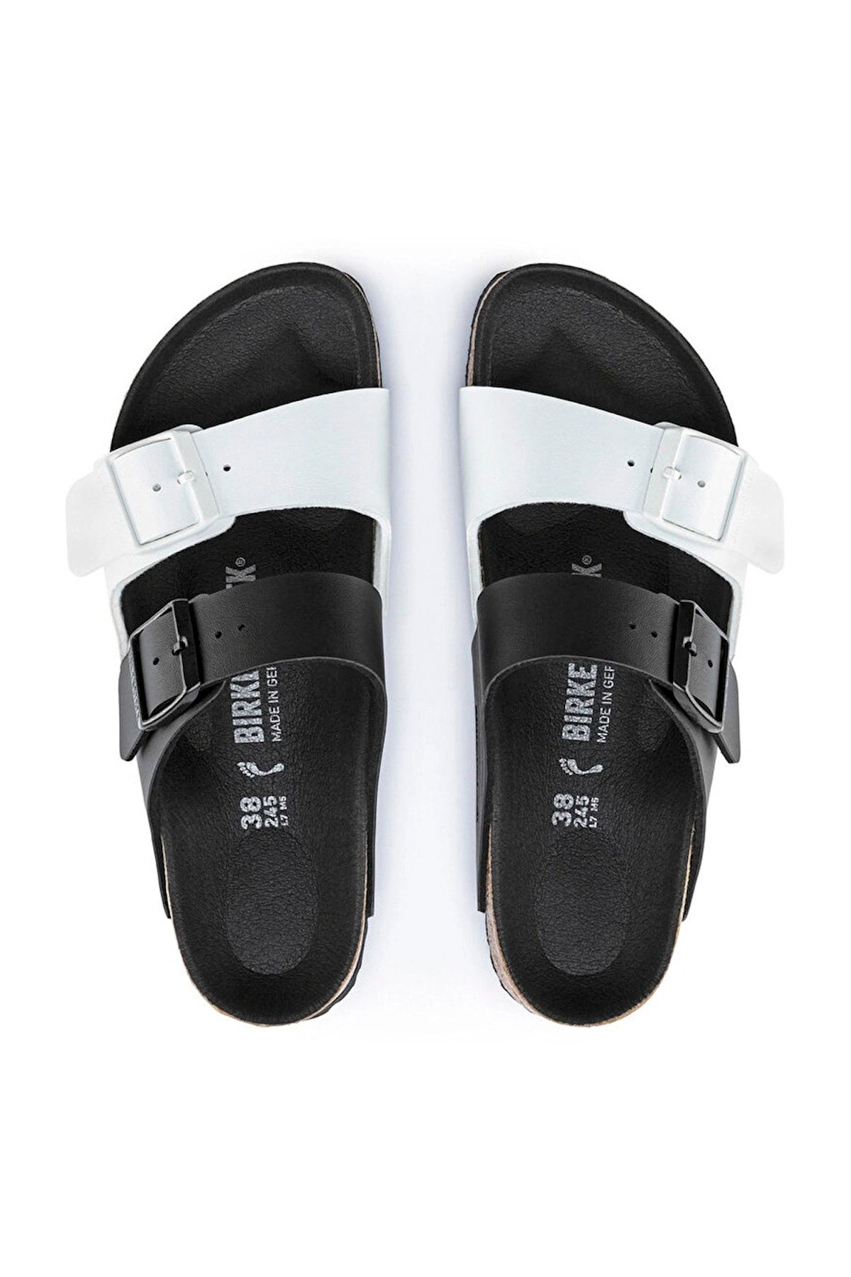 Kadın Terlik 1019703 Birkenstock ARIZONA SPLIT BF BLACK WHITE