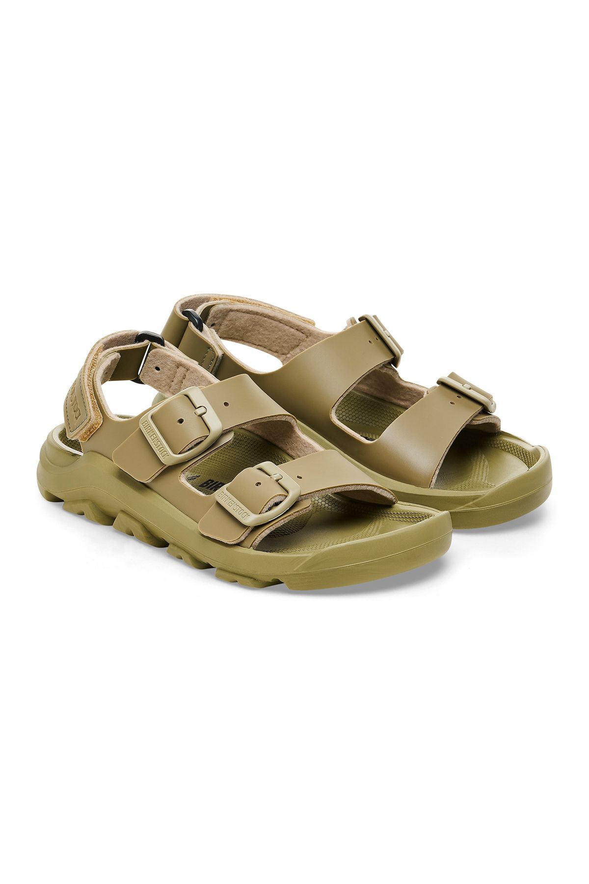Kadın / Kız Terlik 1026772 Birkenstock MOGAMI KIDS BF ICY FADED KHAKI