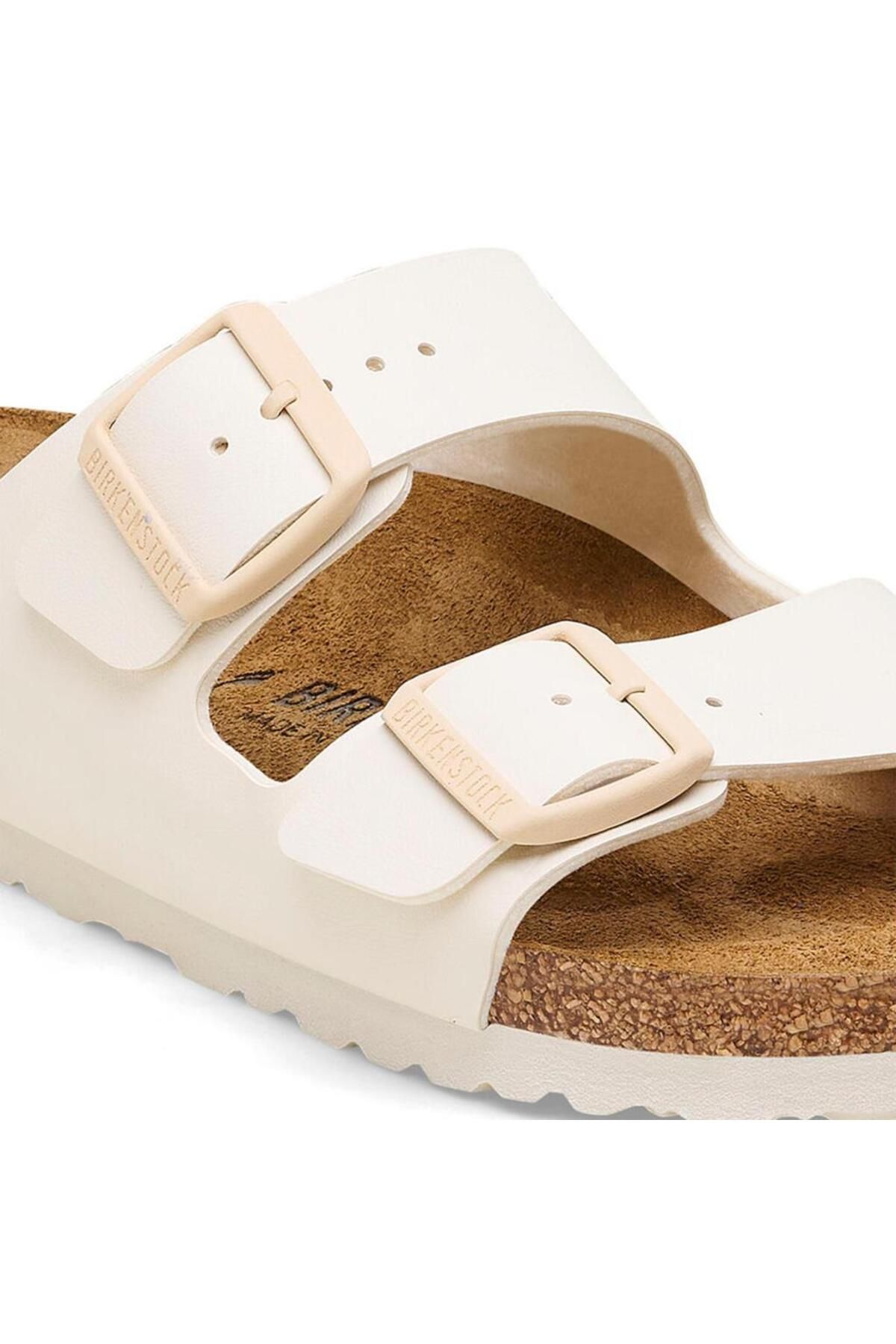 1027339 Arizona Bf Saffiano Eggshell Kadın Terlik
