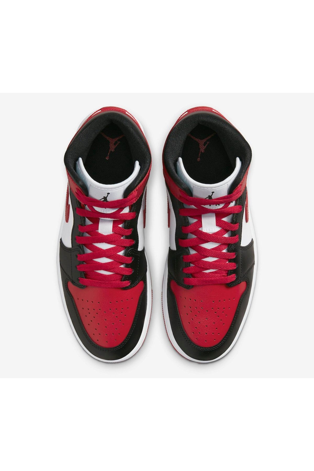 Air Jordan 1 Mid Alternate Bred Toe Sneaker Bq6472-079