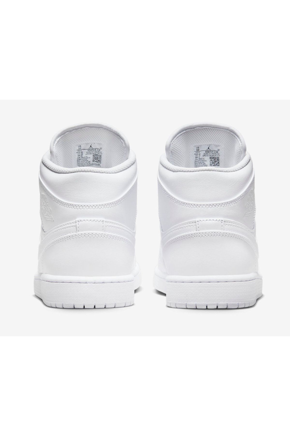 Air Jordan 1 Mid Shoes - White - 554724-136