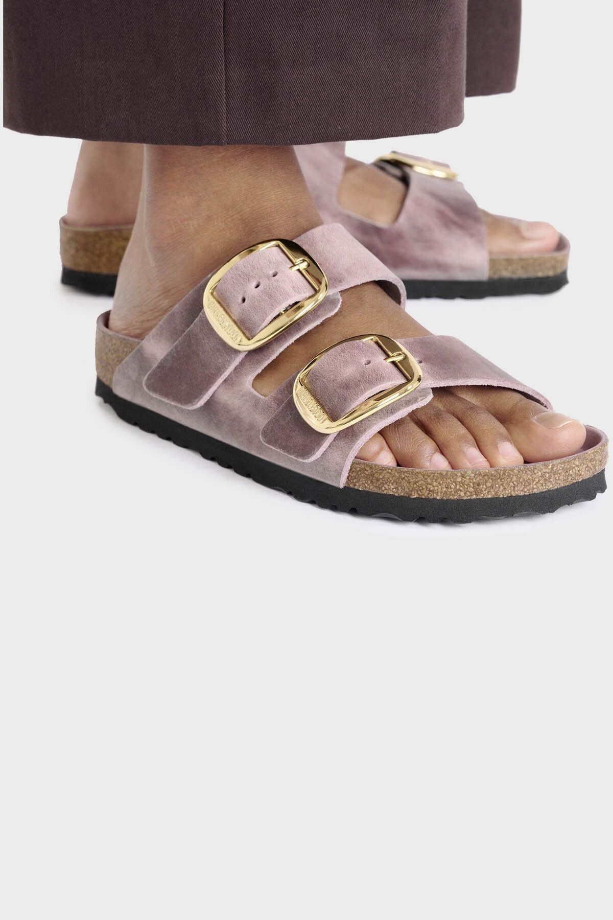 Birkenstock Arizona Big Buckle Leoli Hakiki Deri Ayarlanabilir Tokalı Terlik TERLİK 1029267