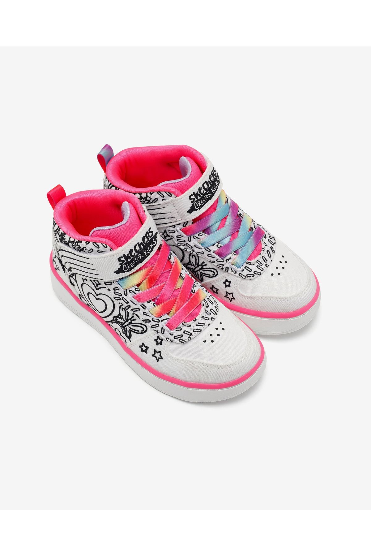 Sport Court 92 - Color Me Kicks Büyük Kız Çocuk Beyaz Sneakers 302213l Wmlt