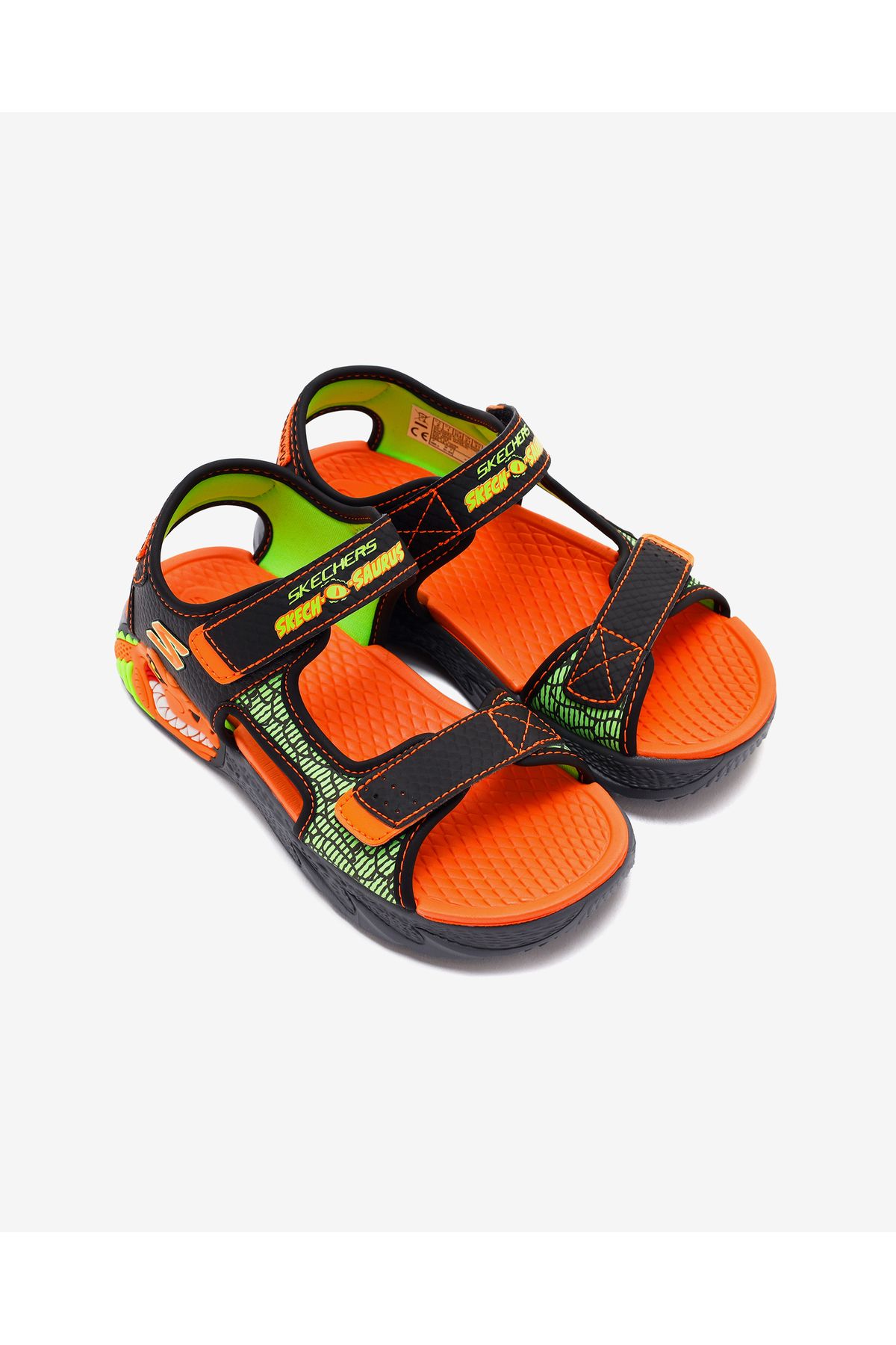 S-lights: Creature-splash Büyük Erkek Çocuk Siyah Işıklı Sandalet 400614l Bkor