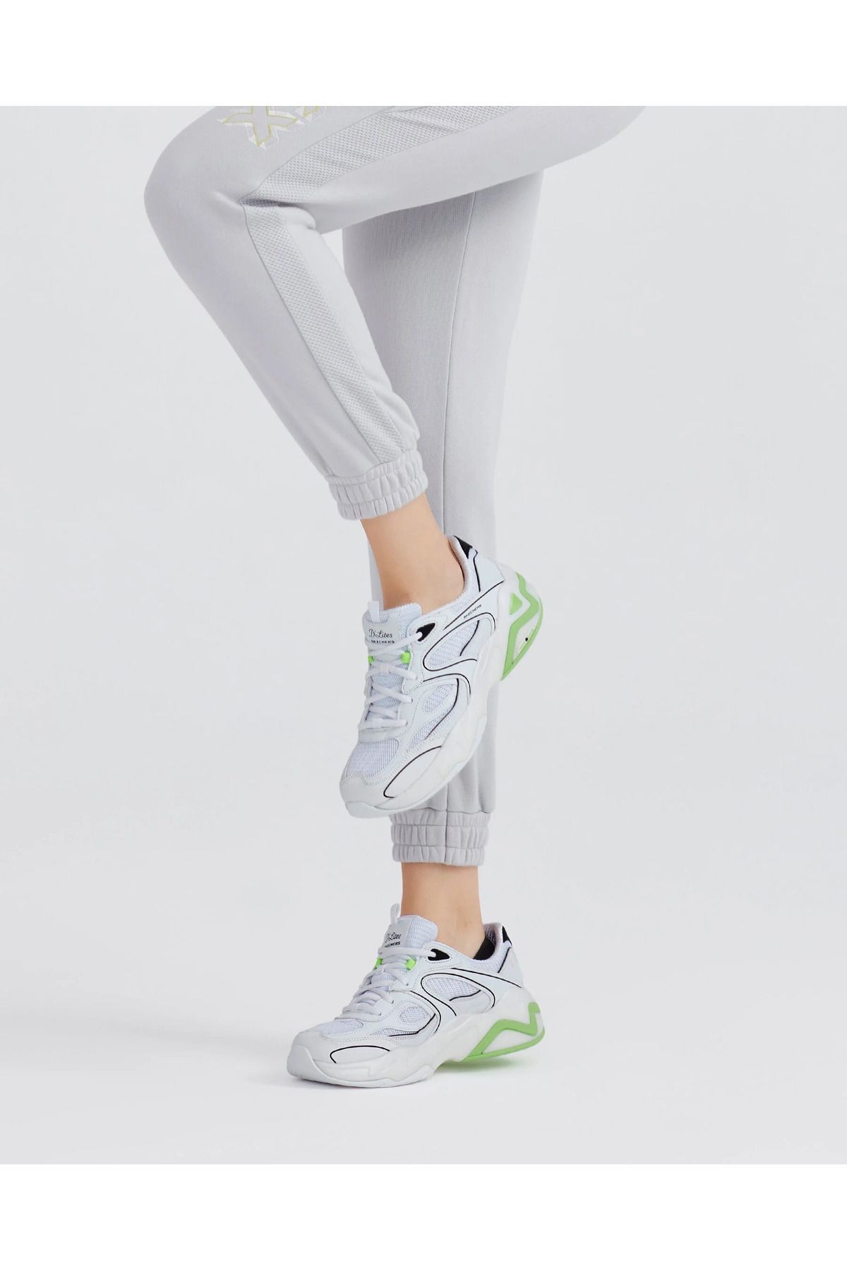 D'lites Hyper Burst - Spinoff 149983 WBLM Kadın Beyaz Sneakers