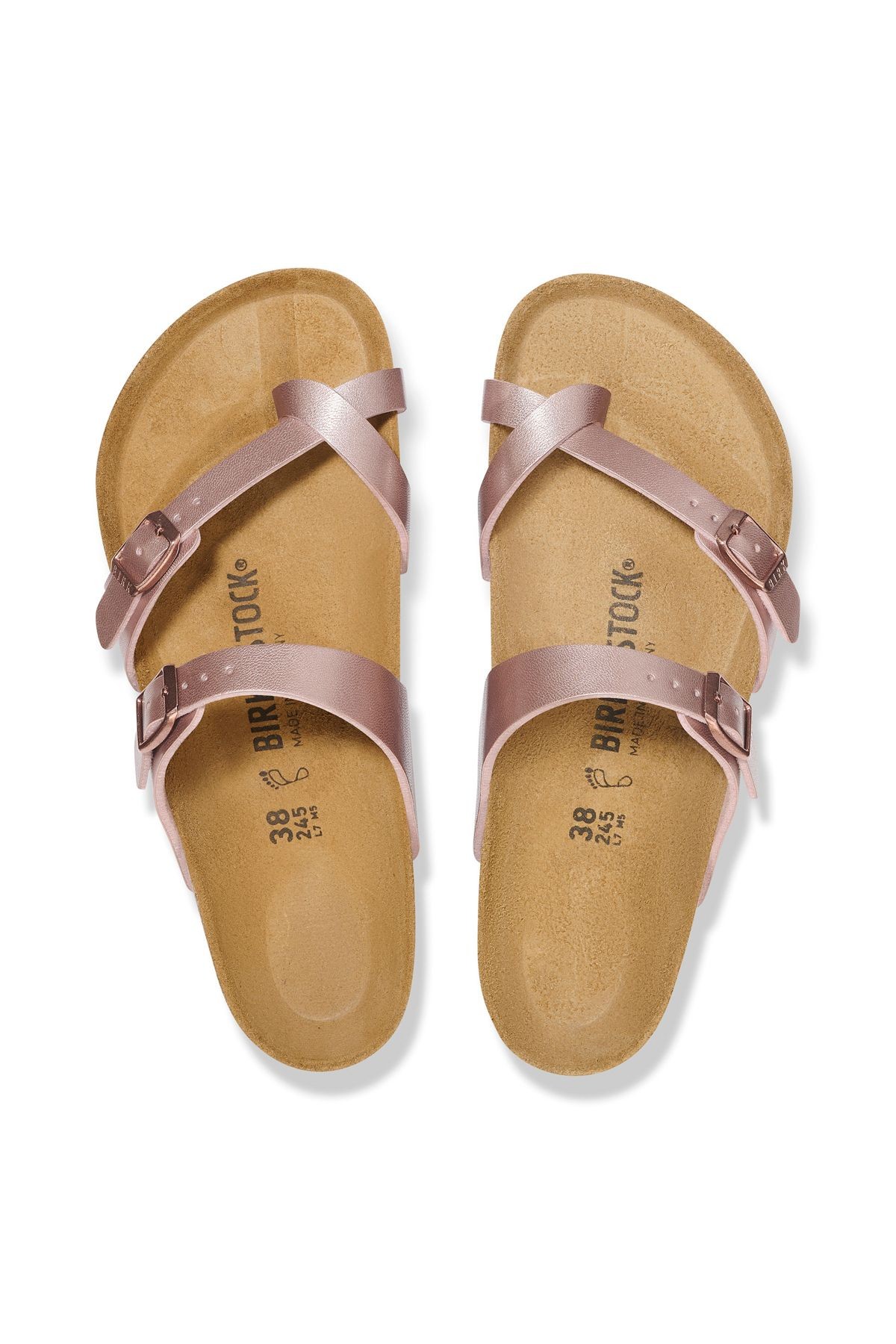 Kadın / Kız Terlik 1029813 Birkenstock MAYARI BF Copper