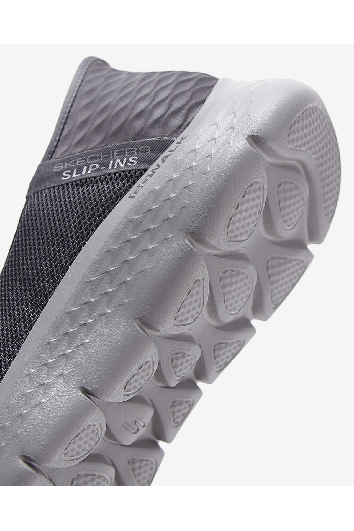 Go Walk Flex - Slip-ins Erkek Gri Yürüyüş Ayakkabısı 216491 Dkgy