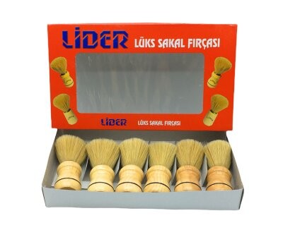 Lider-1104 ( Ahşap Saplı ) Sakal Fırçası*6x72