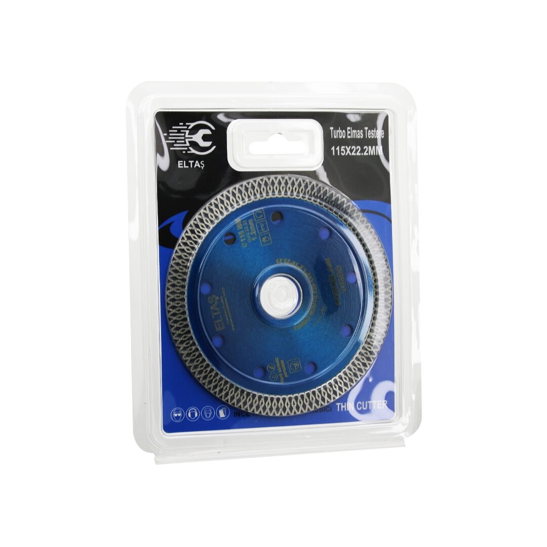 Eltaş Lrd-52-62 Turbo ( Elmas ) ( Mermer ) Kesici Disk ( 115mmx22.2mm ) ( Ince Hassas ) Testere (1.2mm)*200