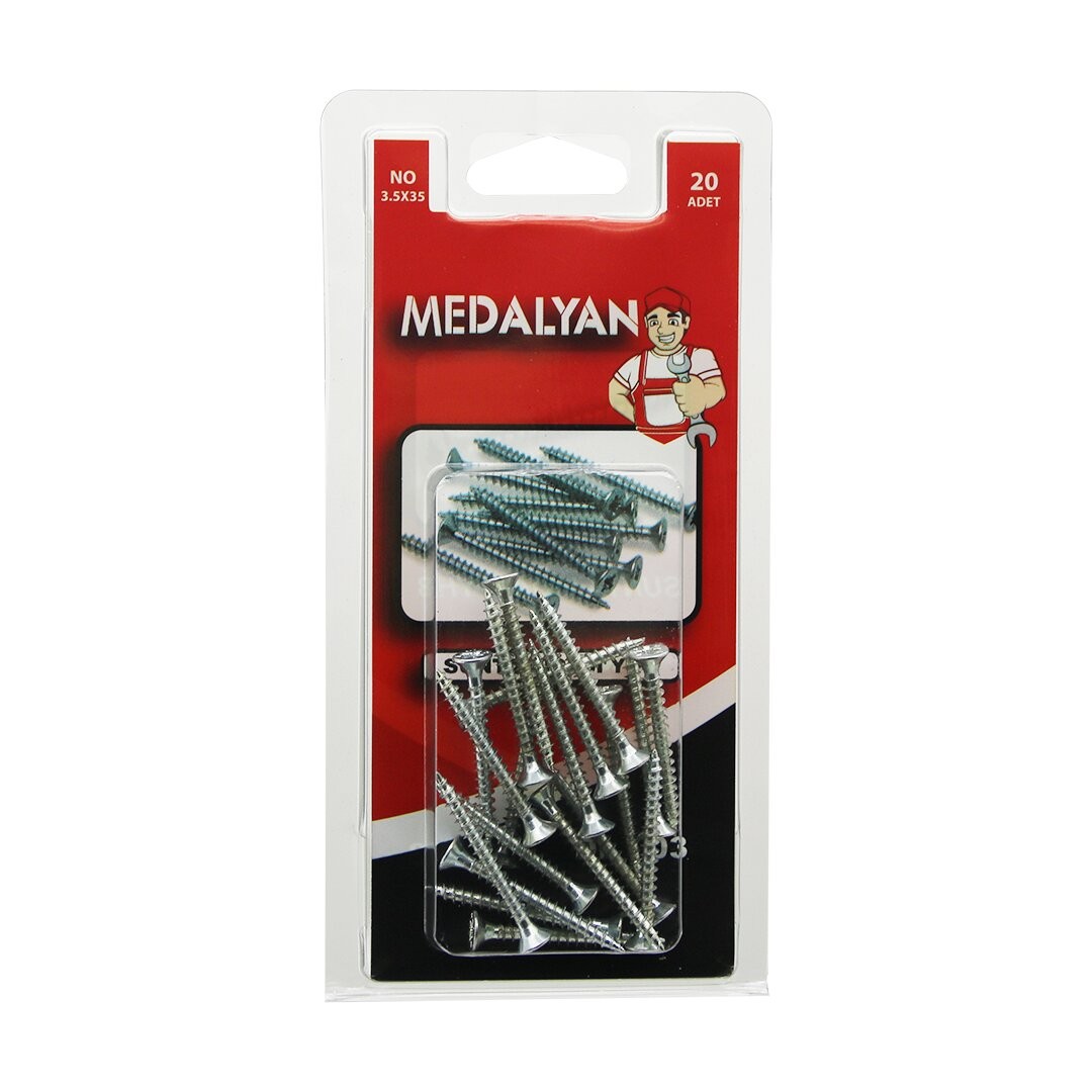 Medalyan Dl-03 ( 3.5x35 ) Sunta Vidası Yhb ( 20pcs )*12x10