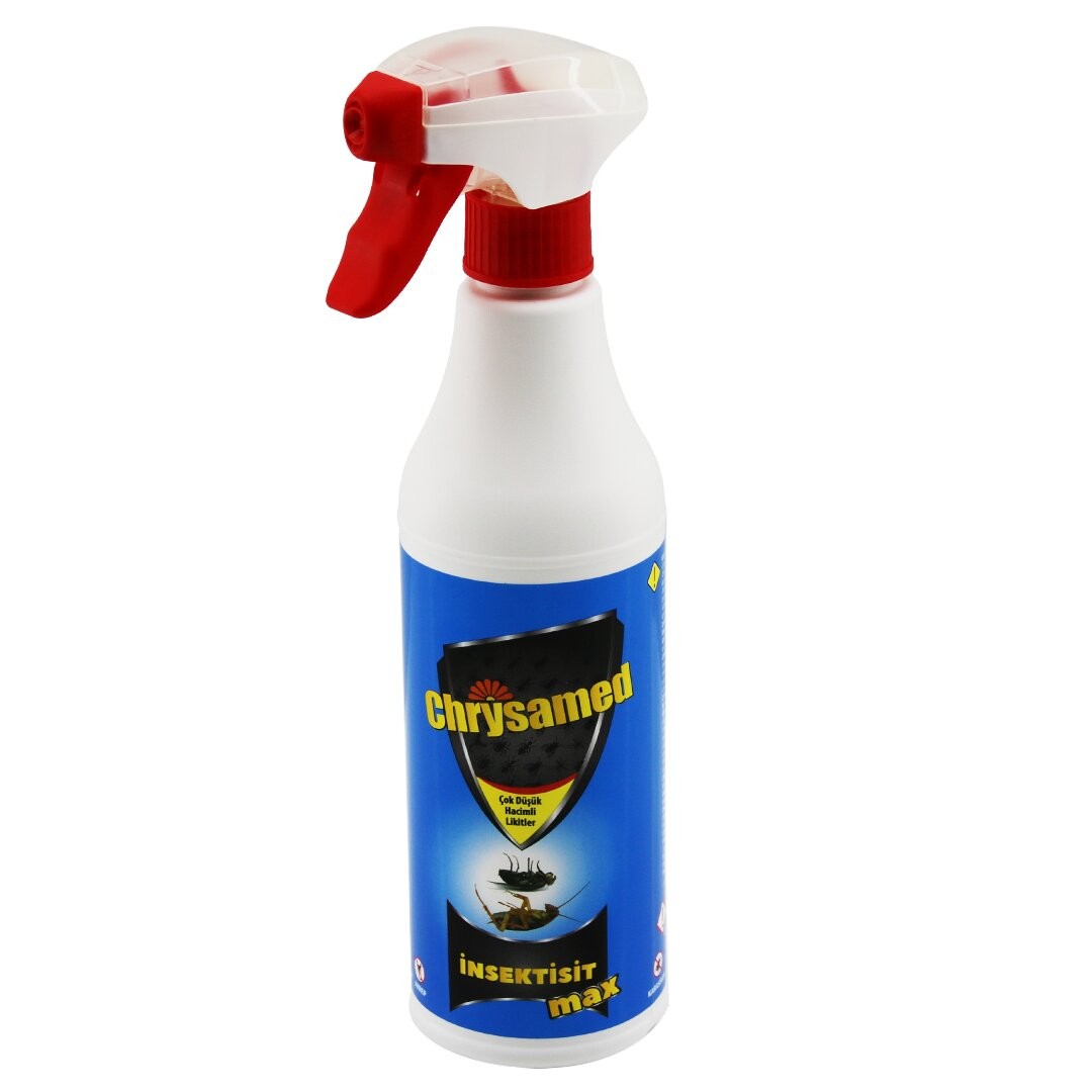 Chrysamed ( Insektisit Max ) Sıvı Böcek Ilaç Sprey 500ml ( Hamamböcek & Kene & Akrep & Karınca & Tahta Kurusu )*24