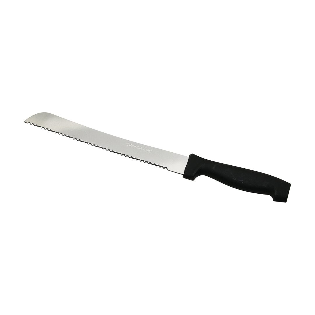 Pyrox Bayhome-1375 ( Tırtırlı ) ( Ekmek & Sebze ) Bıçak Plastik Saplı ( 20cm )*10x36