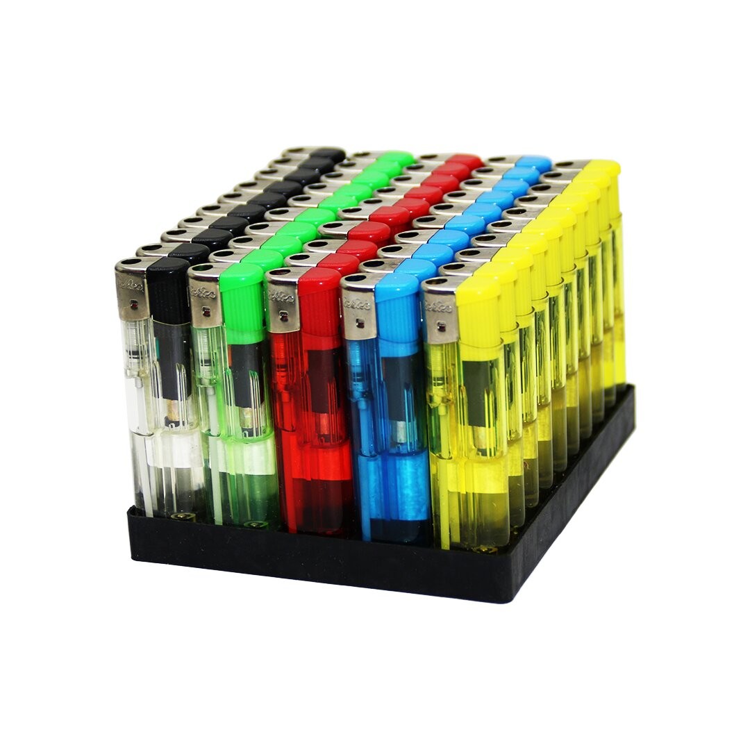 Koko-518 ( Şeffaf ) Manyetöllü Renkli Cep Çakmak Uzun Boy*50x20