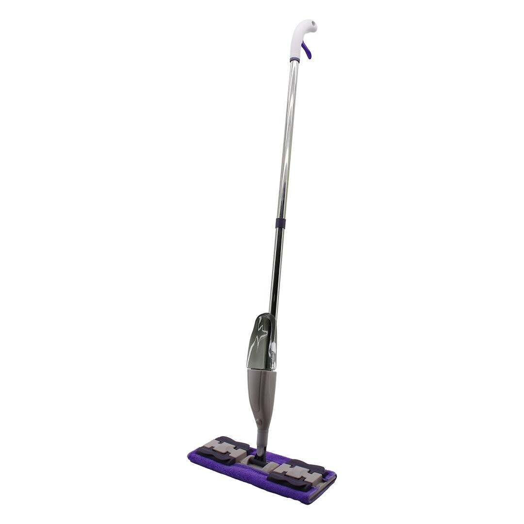 Ibico I21-014 (Spreyli & Su Hazneli=270ml) Mandallı Yüzey Temizlik Palet Mop (M.Fiber Paspas) (M.Sap=115cm& 360°) (Brkt-910149)*30