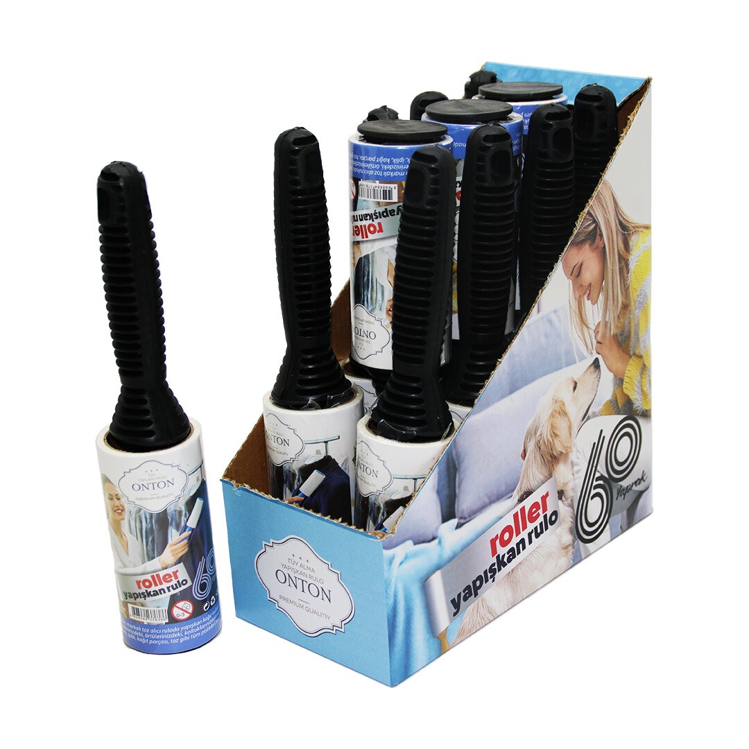 Onton Pls-05 Roller ( Saplı ) ( 60yaprak ) Tüy Toplayıcı Rulo ( Pet Shop )*12x12