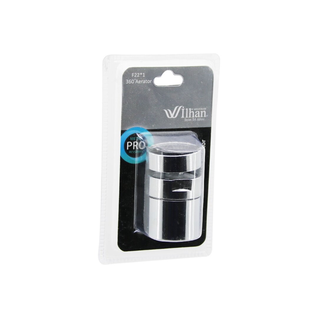 Ilhan Pro Metal F22-1 (Uzatmalı) (360° Oynar) (Dişi & Iç Dişli) Perlatör Musluk Ucu (Vakumlu) (Brkt-055257)*250