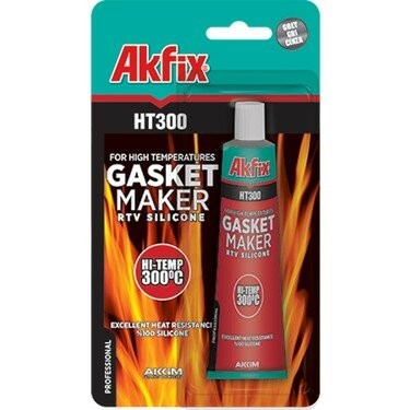 Akfix Ht-300 Sa-215 Gasket Maker Kırmızı Sıvı Conta Yüksek Isıya Dayanıklı 50ml*24x8