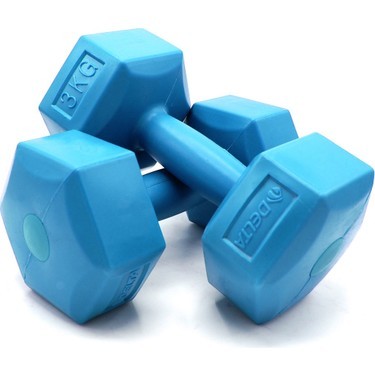 Mrt Spor ( 3kg ) Plastik Köşeli Dambıl ( 2pcs )*1