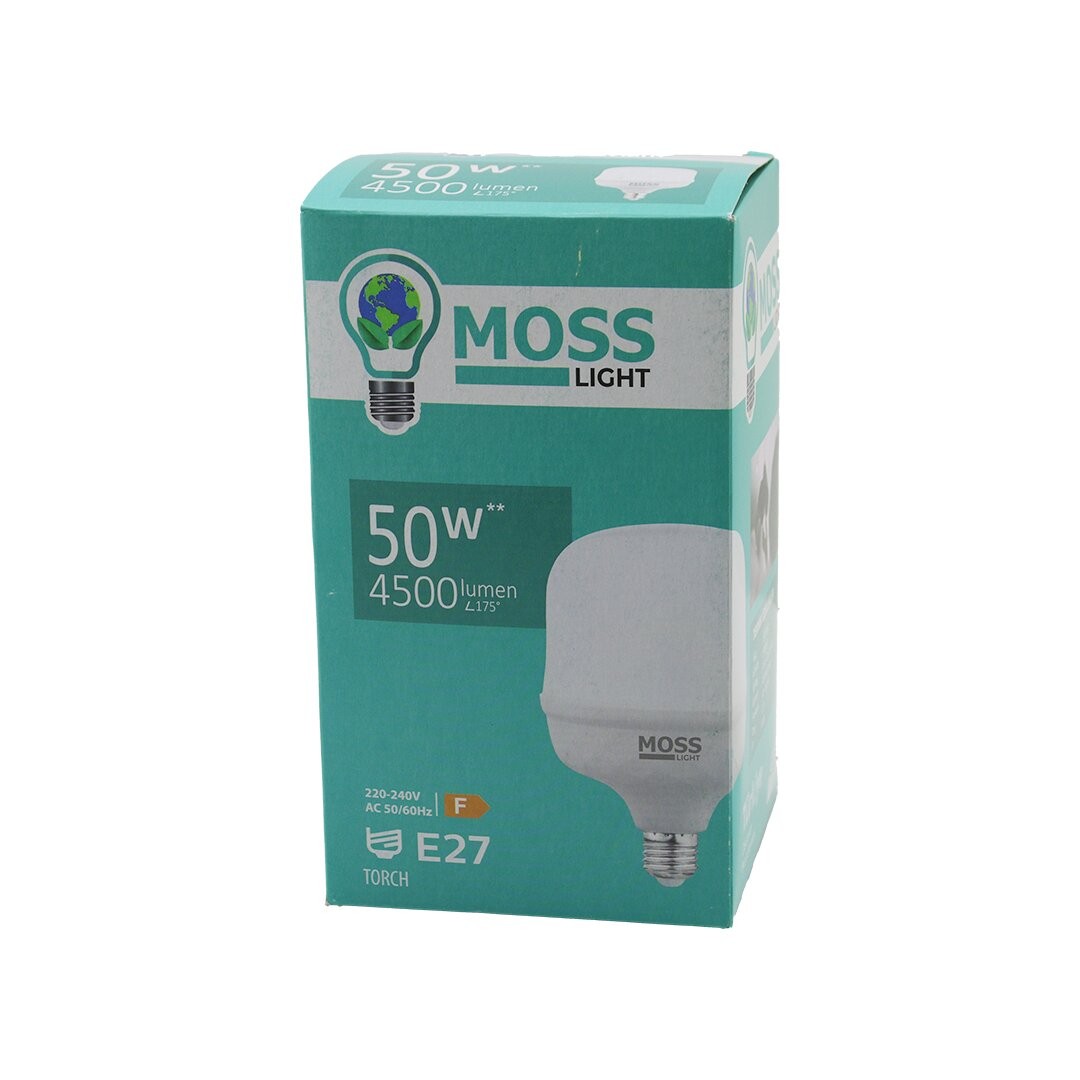 Moss Lıght Ms-3099 ( 50w ) ( Torch ) Led Ampul Plastik (E27) (4500lumen L175°) (5000 Saat Ömür) (Ip20) (185-265v (Ac) )*30
