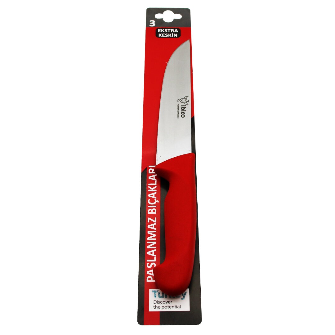 Ibico Cavit Inox-0403 ( No-3 ) ( Kurban Bıçak )  Plastik Saplı*120