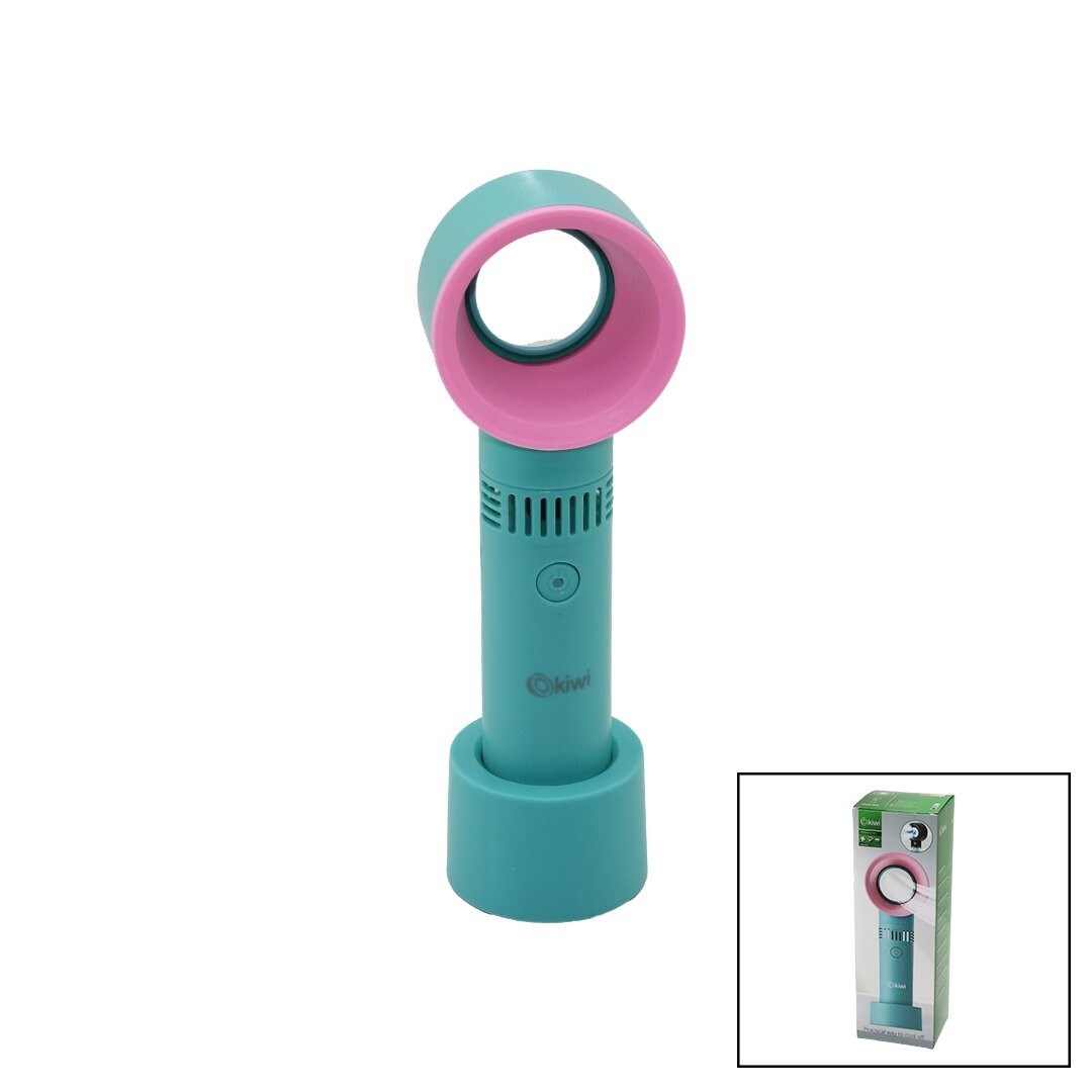 Kiwi Kfan-7610 ( Taşınabilir ) El Fanı ( Gizli Pervaneli ) ( Usb Şarjlı ) ( Masa Üstü Kullanım Aparatlı ) ( 3 Kademe Hız )*30