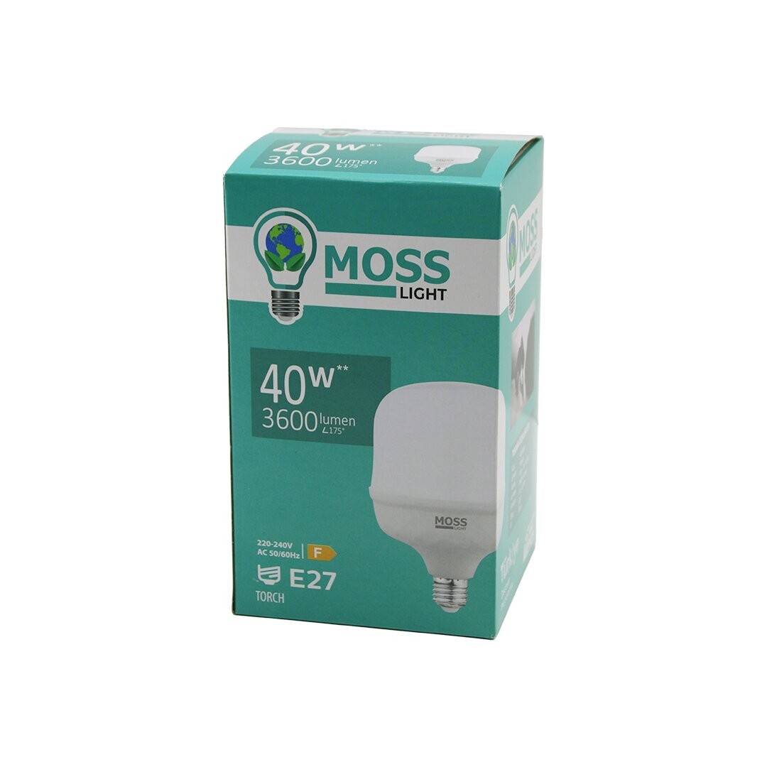Moss Lıght Ms-3098 ( 40w ) ( Torch ) Led Ampul Plastik (E27) (3600lumen L175°) (5000 Saat Ömür) (Ip20) (185-265v (Ac) )*30